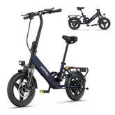HILLMILES Mile 1 14" Step-through E-bike For Women 250W Motor 36V 10.4Ah Battery